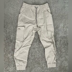 YoungLA Tan Cargo Pants with Jogger Cuffs